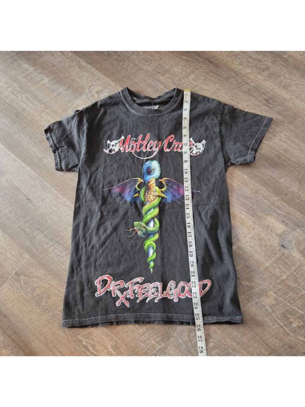 Urban Outfitters Sz Sm Motley Crüe Dr. Feelgood Graphic Tee Short Sleeve Cotton - Picture 6 of 6